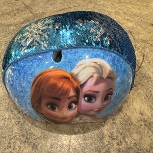 Frozen Kids Helmet with Blue Sequins